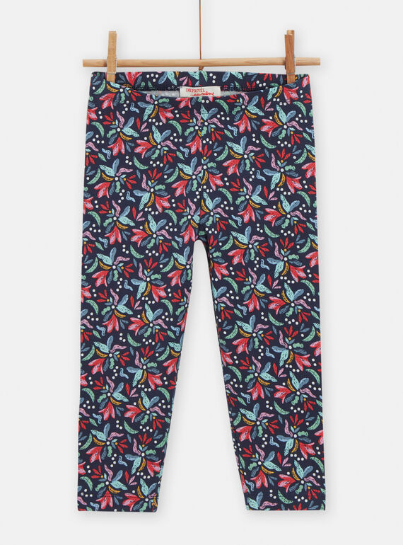 Legging à motif fleuri pour fille TYACLULEG / 24SI01O1CALC211