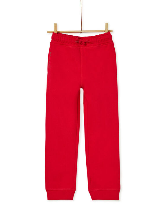 Bas de jogging garçon rouge chiné KOJOJOB5EX / 20W9025AD2AF508