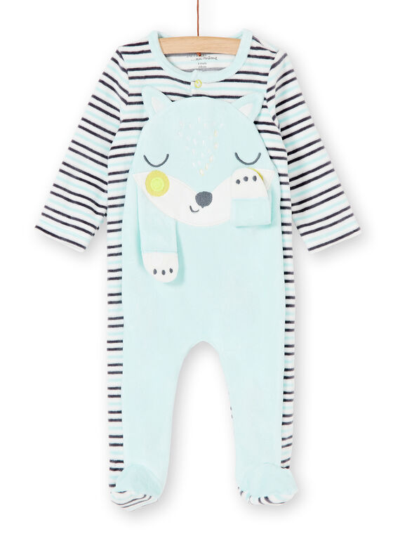 Grenouillère layette garçon motif renard KEGAGREBO / 20WH14C4GREC227
