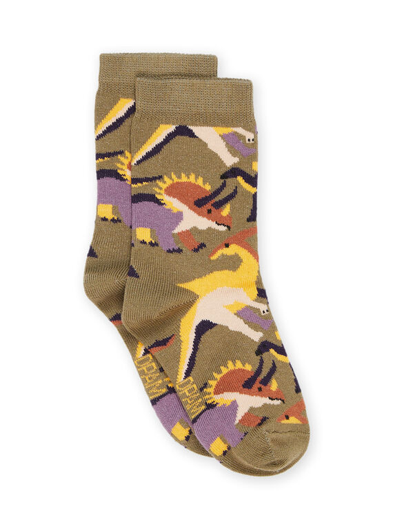 Chaussettes à imprimé dinosaure RYOJOCHO4 / 23SI0275SOQG631