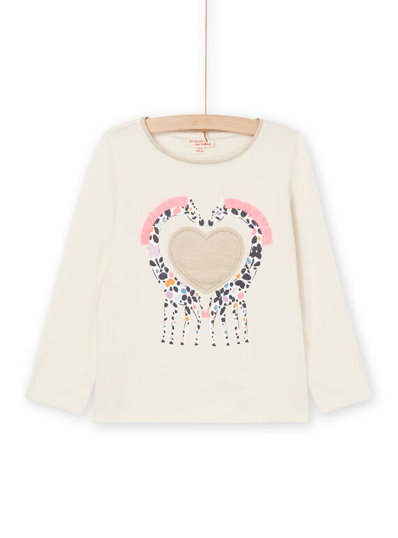 T-shirt à animation cur et girafes PARETEE1 / 22W901T1TML003