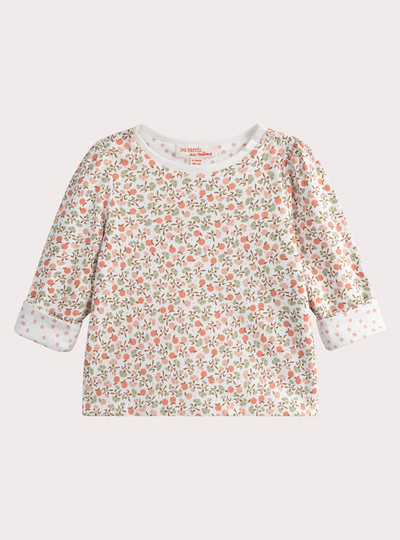 T-shirt imprimé réversible bébé fille WILANTEE1 / 25SG0944TMLA001