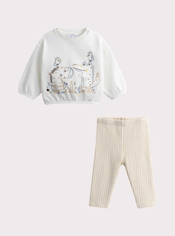 Ensemble naissance sweat et legging WOU1ENS2 / 25SF0471ENS005