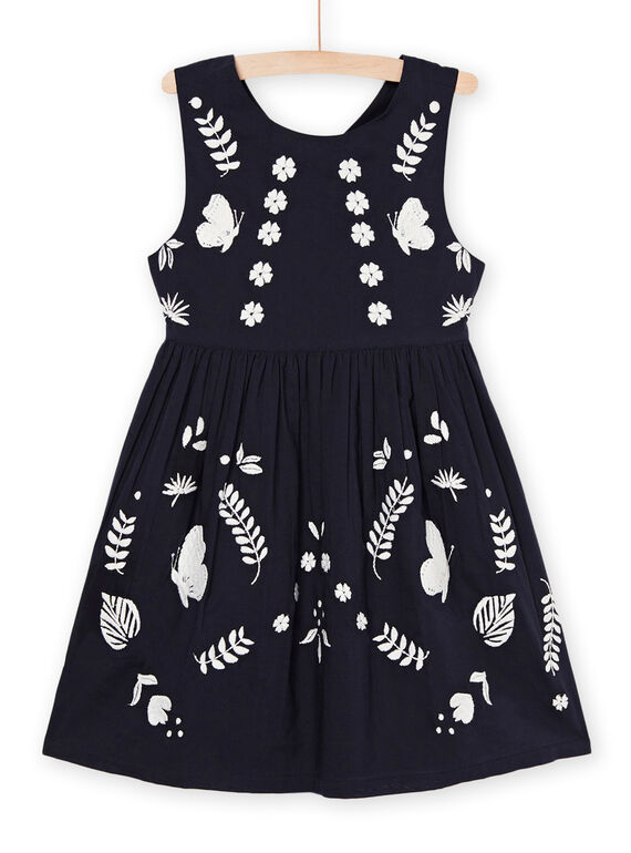Robe noirine brodée 