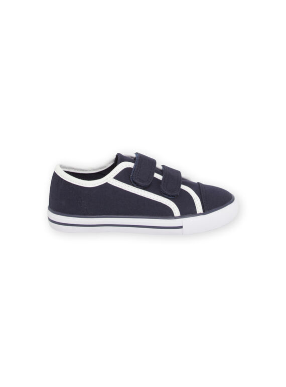 Tennis bleu marine et blanches enfant garçon NOTOILNAVY / 22KK3691D16070