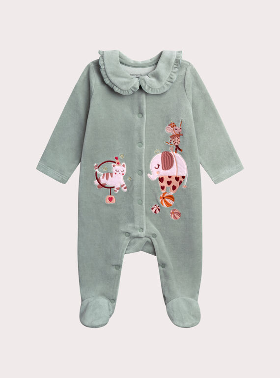 Grenouillère cirque pour bébé fille  XEFIGRECIR / 25WH1331GREG605