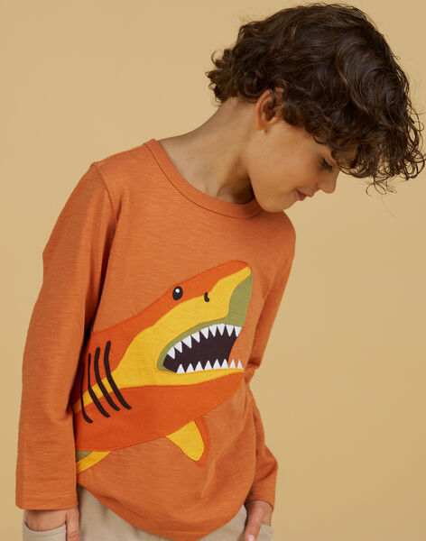 Tee Shirt Manches Longues Orange NOVITEE2 / 22S902M1TML408