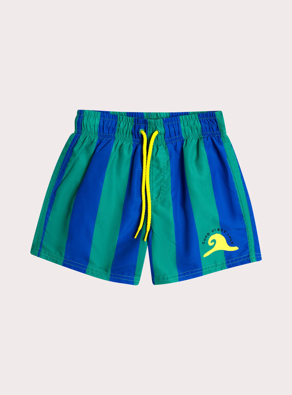 Short de bain rayé pour garçon WYOMERBOXRAY / 25SI02N9MAIG627