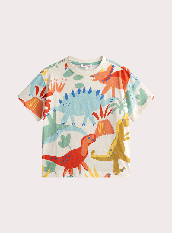 T-shirt manches courtes imprimé dinosaure  WOFITI2 / 25S90252TMC005