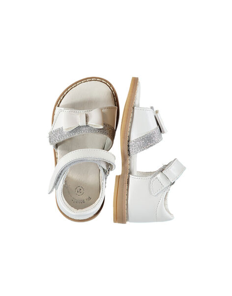 Sandale ville cuir bébé fille FBFSANDVEL / 19SK37C3D0E000