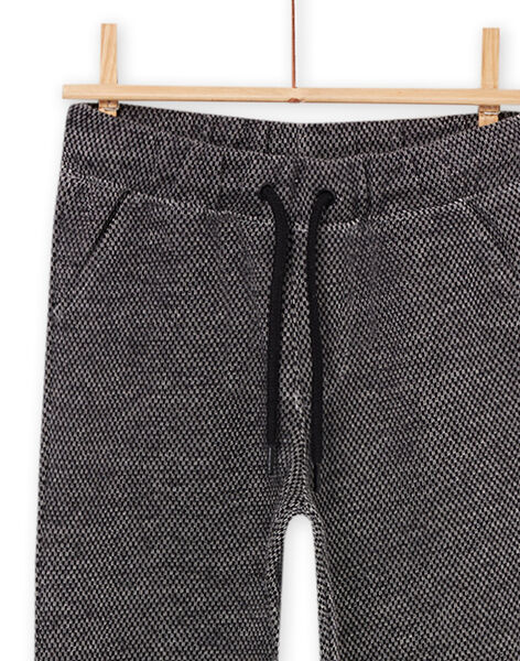 Pantalon à revers et taille élastiquée gris POKAJOG / 22W902L1JGB090