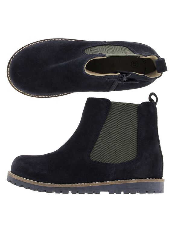 Boots en cuir garçon DGBOOTCHE1 / 18WK36T1D0D070