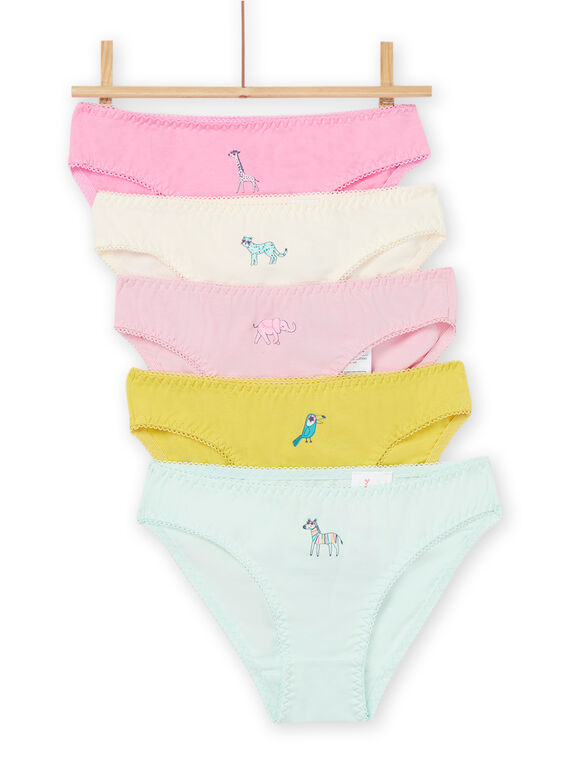 Lot de 5 culottes à motif animal REFALOTSEM2 / 23SH1115D5LD303