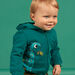 Gilet bleu canard motif dinosaure bébé garçon