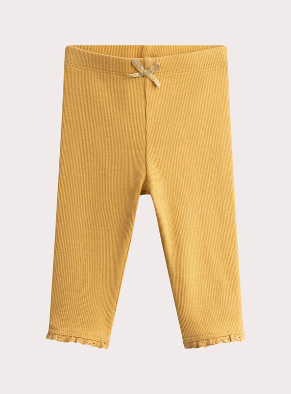 Legging banane en côte pour bébé fille WYIPRILEG / 25SI09S1CALB102