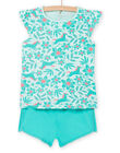 Pyjama bleu glacier enfant fille NEFAPYJBIS / 22SH11HDPYJ219
