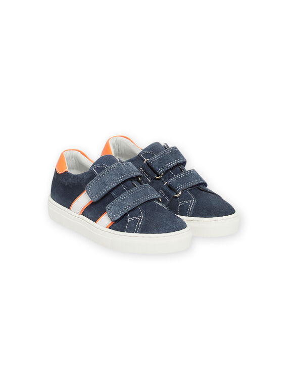Baskets bleues à détails fluos enfant garçon NOBASCOME / 22KK3633D3FC201