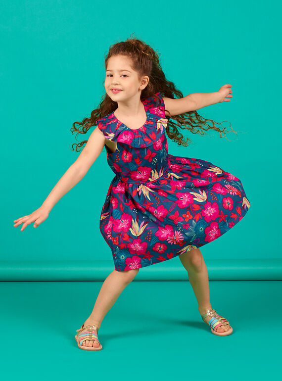 Robe sans manche, imprimé fleurs hawaiennes LABONROB1 / 21S901W1ROB716