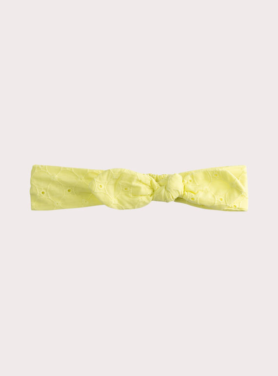 Bandeau jaune pastel bébé fille WYIMABAN2 / 25SI0961BANB115