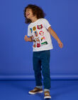 T-shirt blanc à motifs têtes d'animaux RONAUTI1 / 23S902N3TMC000