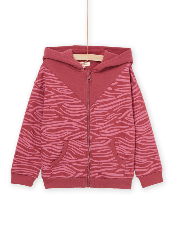 Gilet à capuche à imprimé zèbre PAJOHAUJOG4 / 22W901D6JGH718