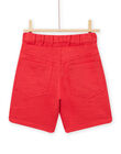 Bermuda rouge enfant garçon NOFLABER2 / 22S902R1BERF517