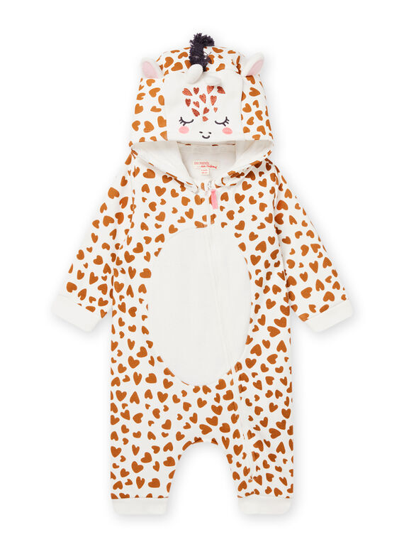 Surpyjama animations girafe écru bébé fille NEFISURGIR / 22SH13E1SPY001