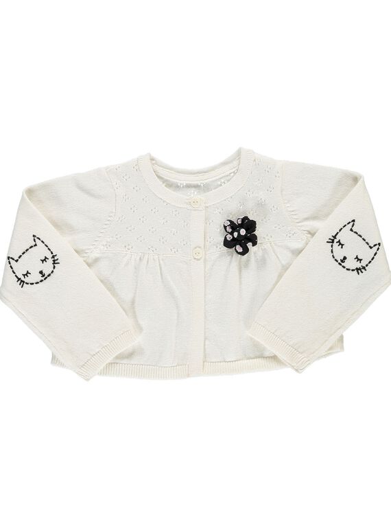 Gilet boléro bébé fille CIBENCAR2 / 18SG09G2CAR001