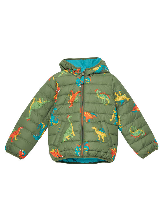 Doudoune réversible garçon imprimée dinosaure JOGROBLOU2 / 20S902I4BLO604