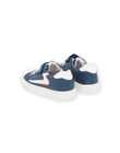 Baskets en cuir bleu marine ROBASNEON / 23KK3623D3F070