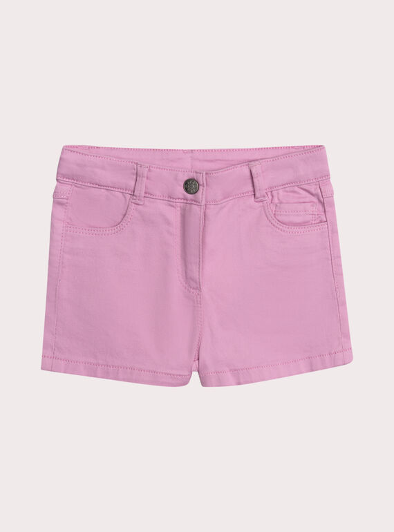 Short rose en sergé WAJOSHORT3 / 25S901L3SHOH705