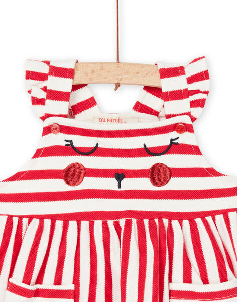 Robe sans manches écrue à imprimé à rayures RINAUROB2 / 23SG09N1ROB001