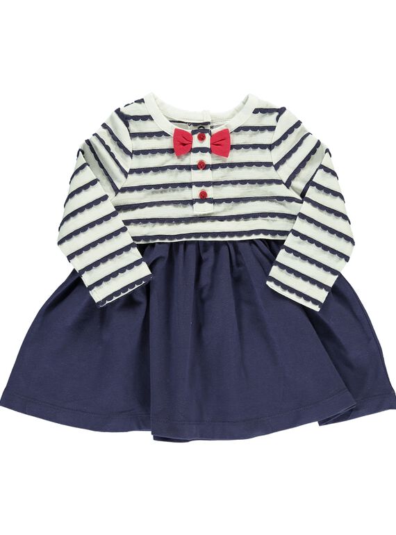 Robe effet 2-en-1 bébé fille CIDEROB4 / 18SG09F4ROB099