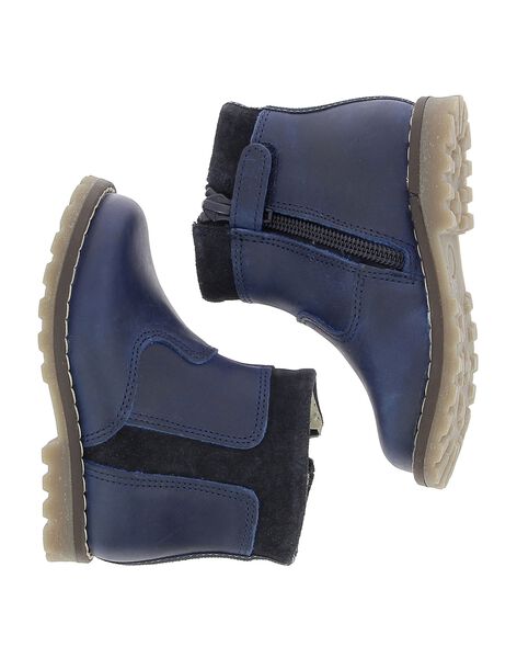 boots cuir garcon