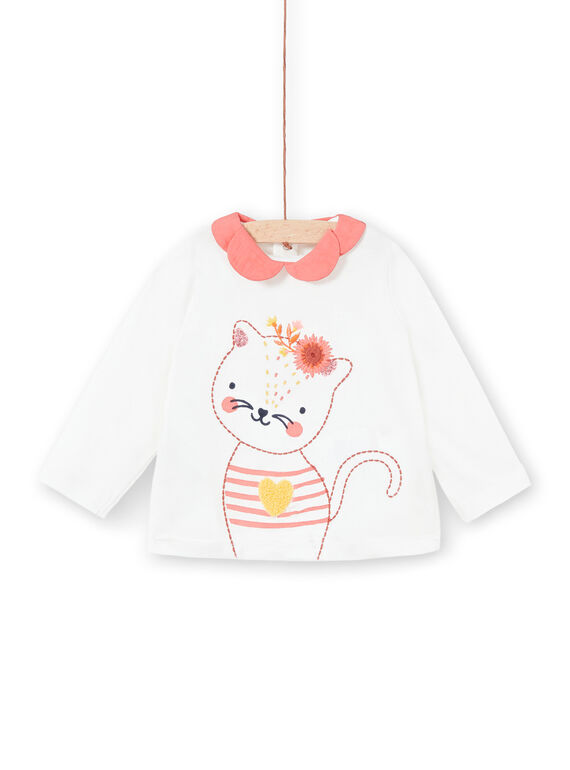 T-shirt manches longues motifs fantaisie bébé fille LINAUBRA / 21SG09L1BRA001