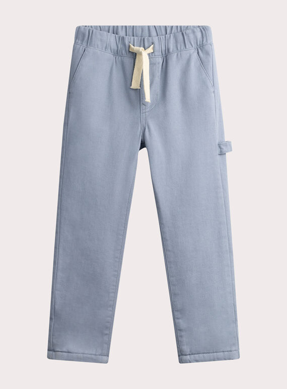 Pantalon bleu coupe daddy WOKAPAN / 25S90231PAN205