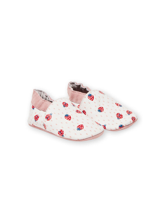 Chaussons écrus, roses et rouges bébé fille LNFAOP / 21KK3711D3S001