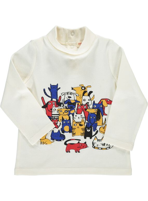 Sous-pull 'chiens et chats' bébé garçon DUCHOSOUP / 18WG10F1SPL001
