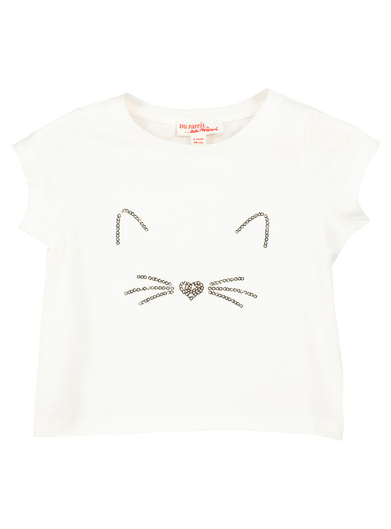 Tee-shirt manches courtes bébé fille FIJOTI1 / 19SG0931TMC001