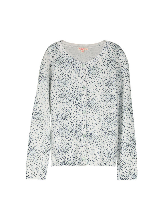 Gilet en maille fantaisie fille FANECAR2 / 19S901B2CAR099