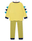 Pyjama jaune canari enfant garçon NEGOPYJTREX / 22SH12G3PYJ117