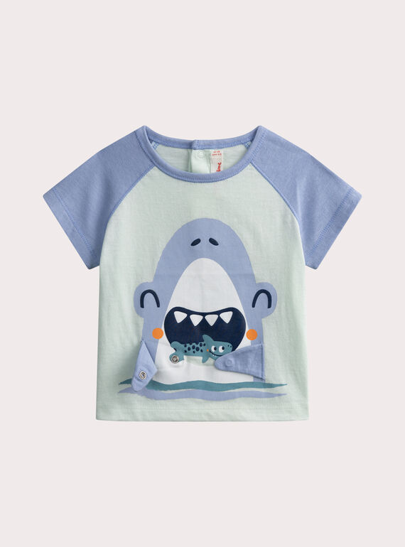 Tee-shirt a imprimé requin pour bébé garçon WUTATI2 / 25SG10U3TMCG603