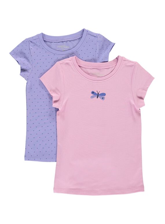 Lot de tee-shirts fille CEFATELLAV / 18SH11T1HLIH700