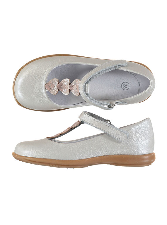 Salomé ville en cuir nacré fille FFSALCOEUR / 19SK3541D13000
