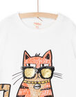 T-shirt blanc à motif chat capsule spa - Mixte ROSPATI3 / 23S902P1TMC000