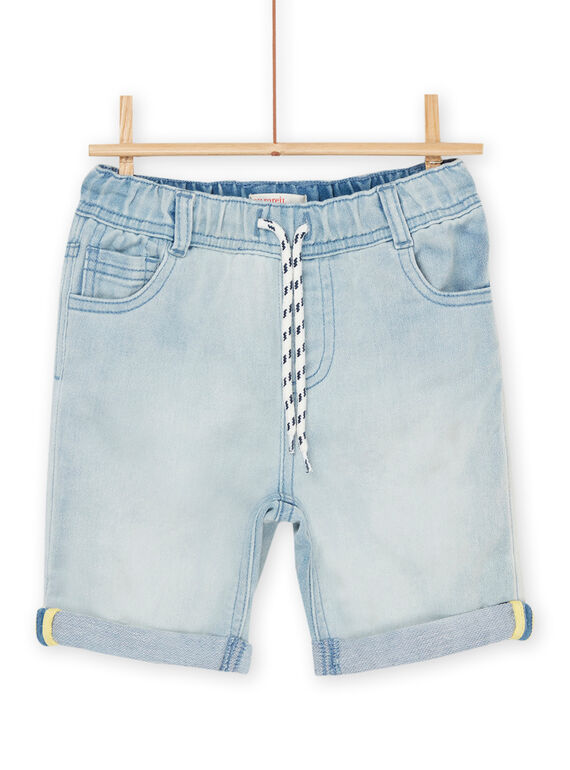 Bermuda en knit denim clair ROJUNBER1 / 23S902U4BERP272