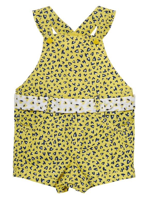 Salopette courte imprimée bébé fille JITROSAC / 20SG09F1SAC102