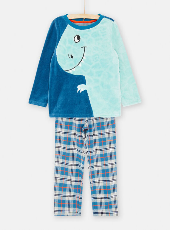 Ensemble pyjama bleu et gris SEGOPYJDEV / 23WH1258PYJC226