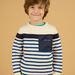 Pull en maille à rayures