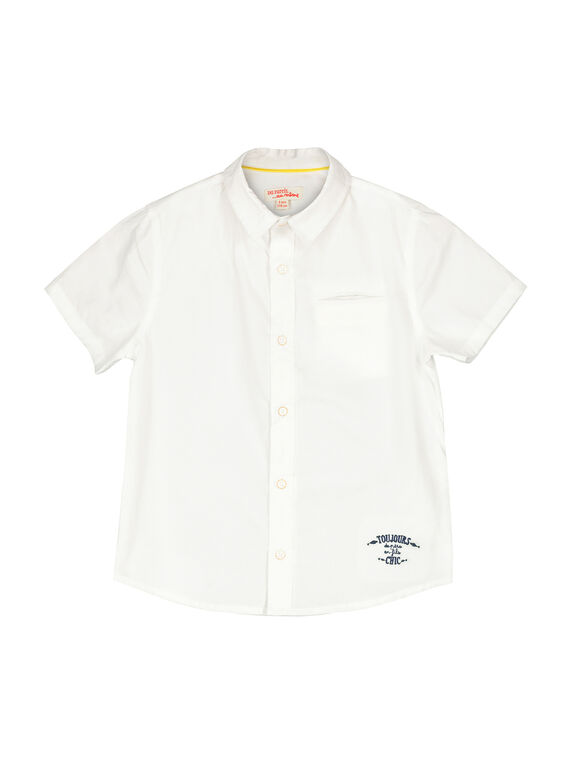 Chemise à manches courtes garçon FOPOCHEM1EX / 19S902C4CHM000